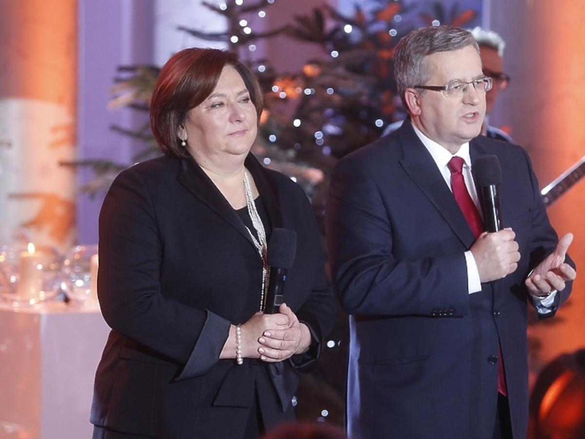 Para prezydencka podczas świątecznego koncertu w Pałacu Prezydenckim