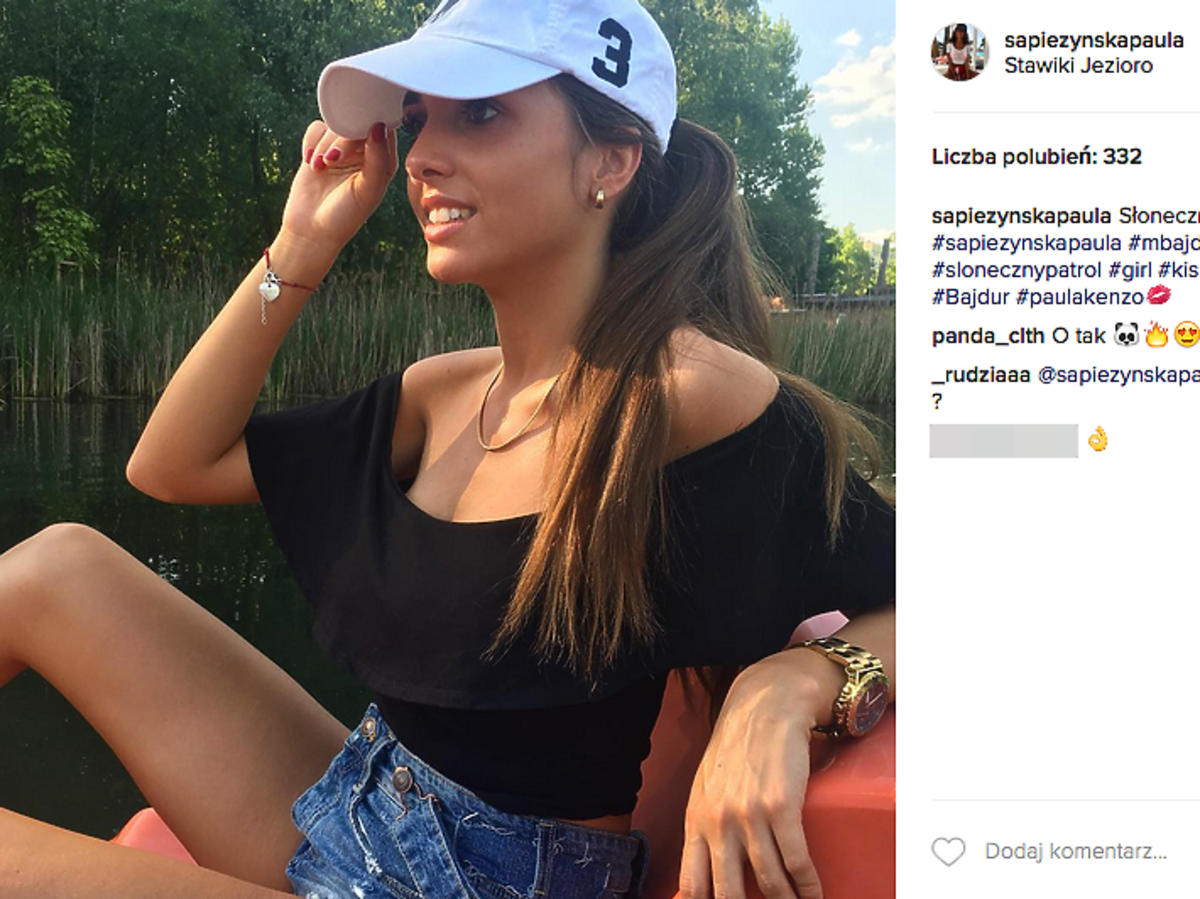 Paula Sapieżyńska w czapce z daszkiem