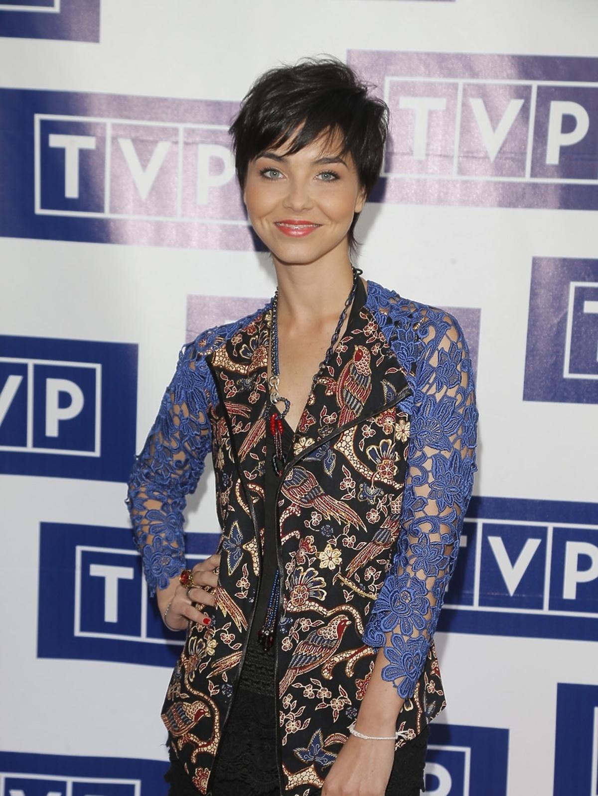 Paulina Drażba na prezentacji jesiennej ramówki TVP 2014