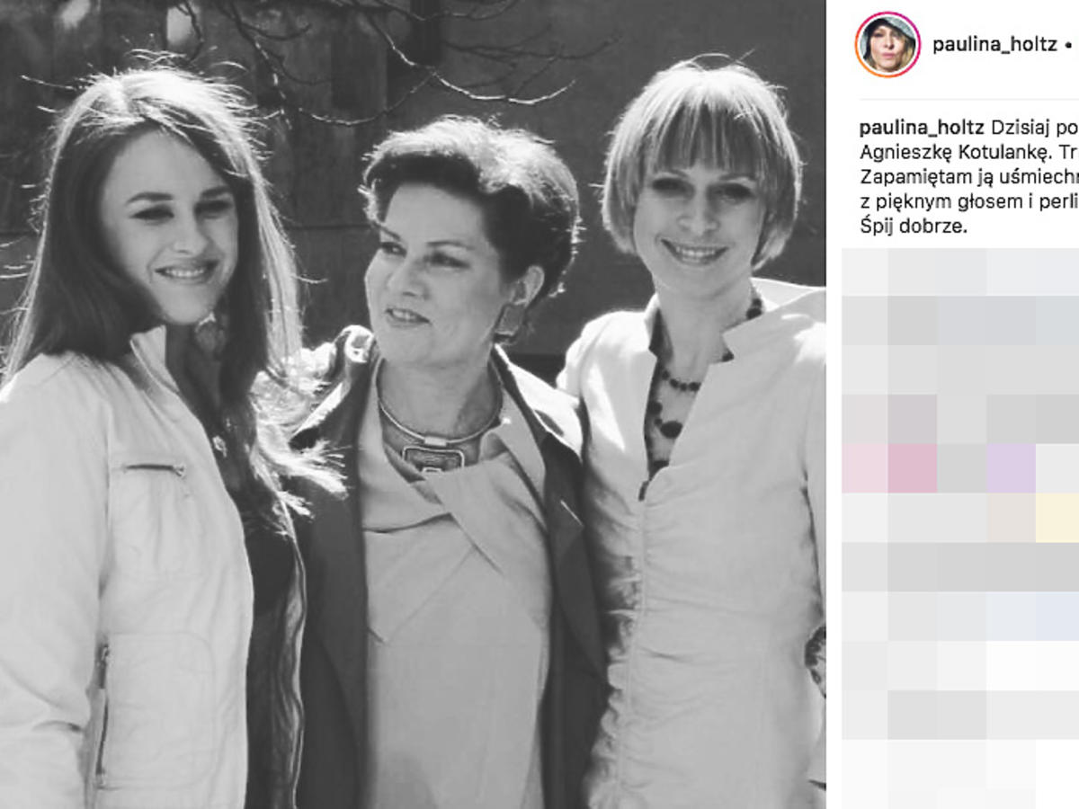 Paulina Holtz i Agnieszka Kotulanka na planie Klanu