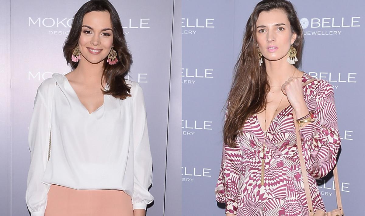 Paulina Krupińska i Kamila Szczawińska na prezentacji kolekcji Mokobelle