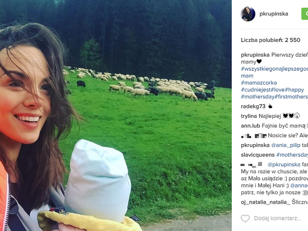 Paulina Krupińska z córką