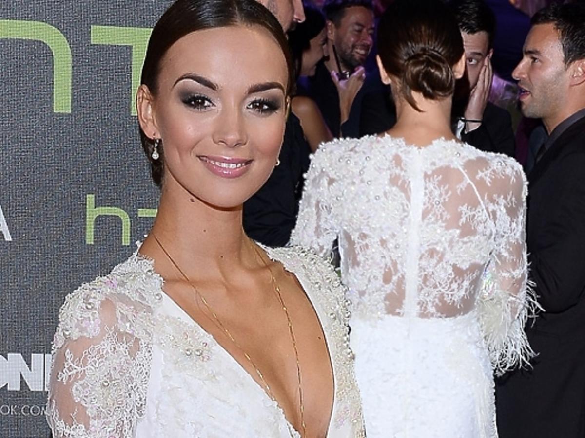 Paulina Krupińska z facetem na Flesz Fashion Night