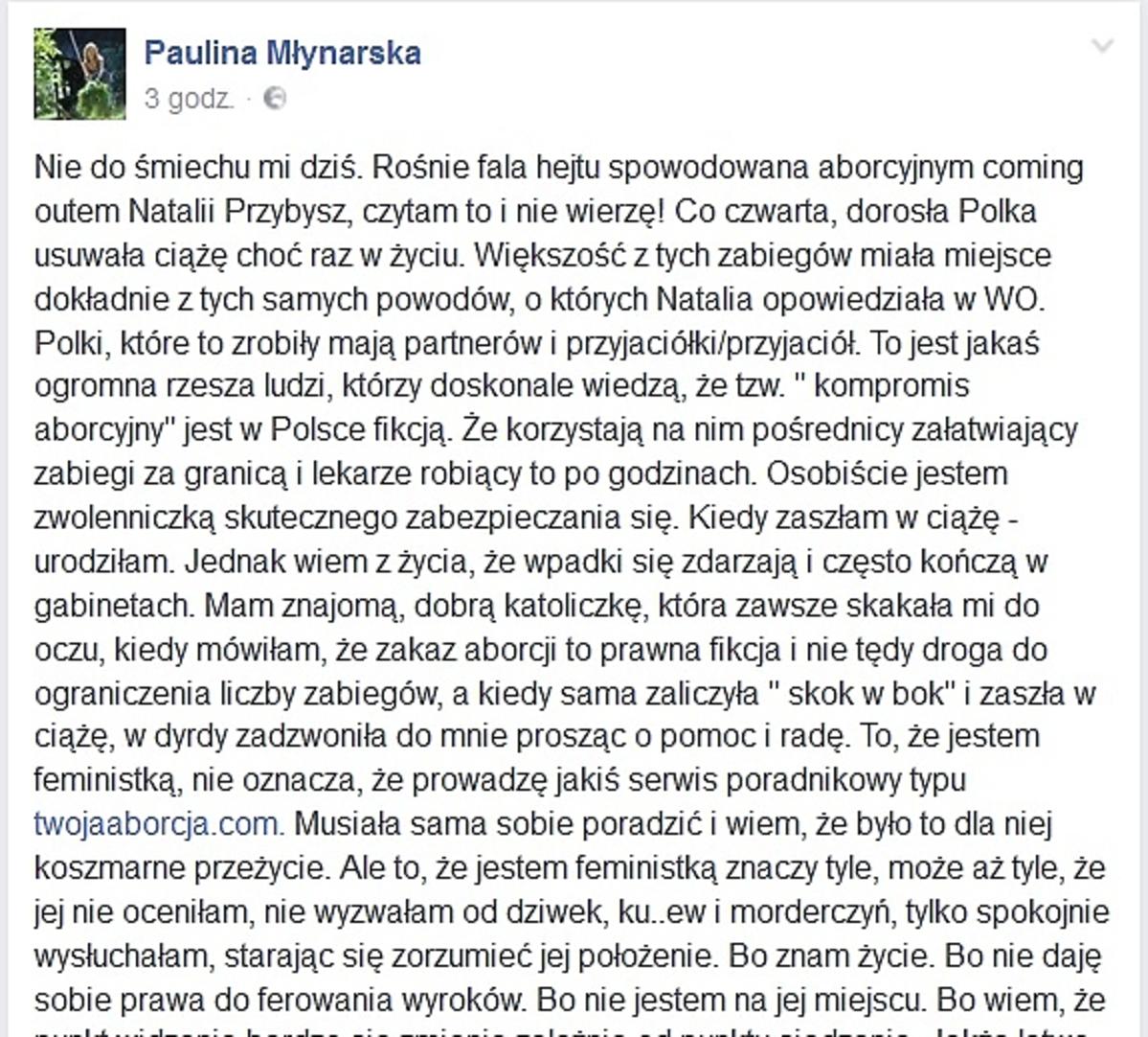 Paulina Młynarska, Natalia Przybysz
