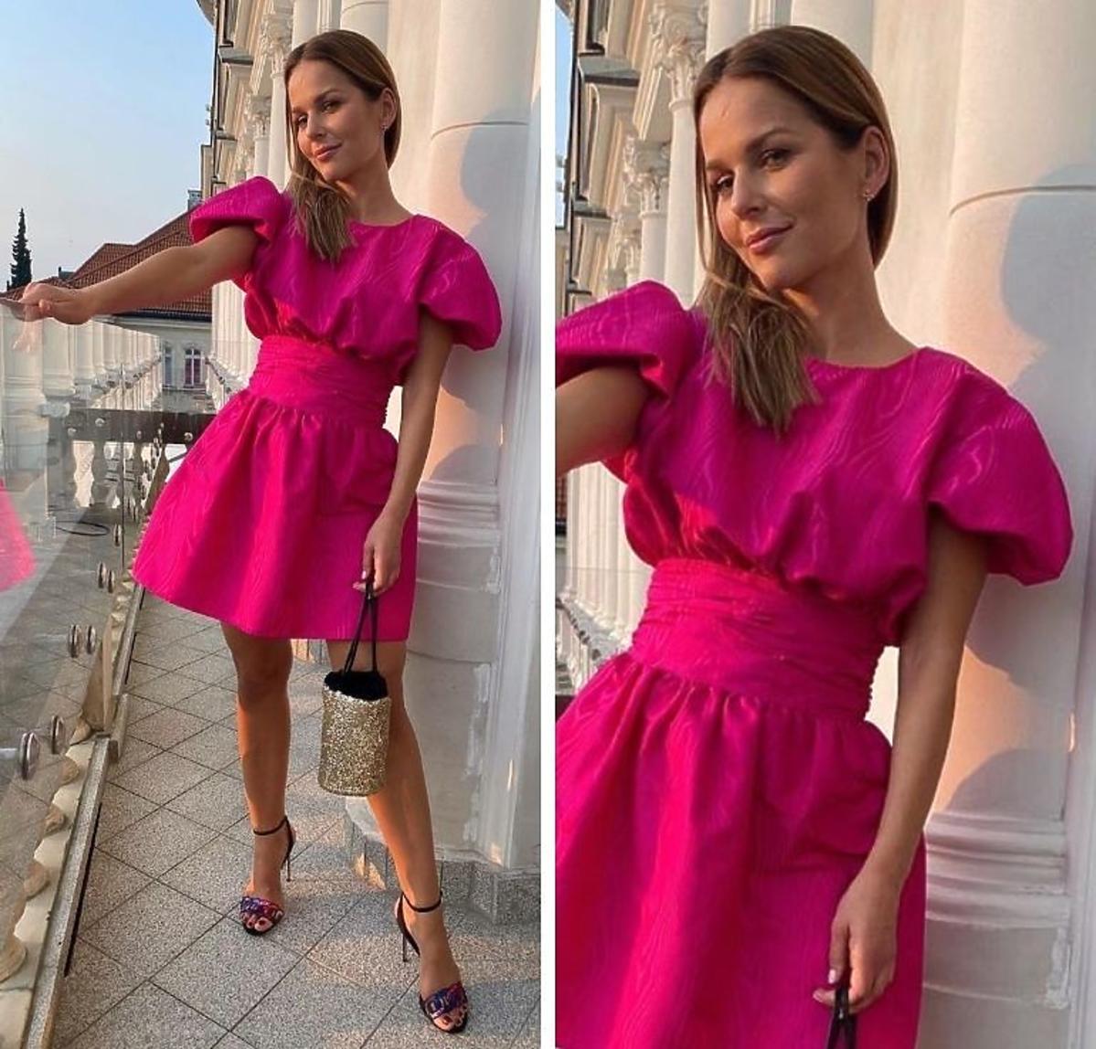 Paulina SykutJeżyna w ultra kobiecej sukience z sieciówki! "Powiew