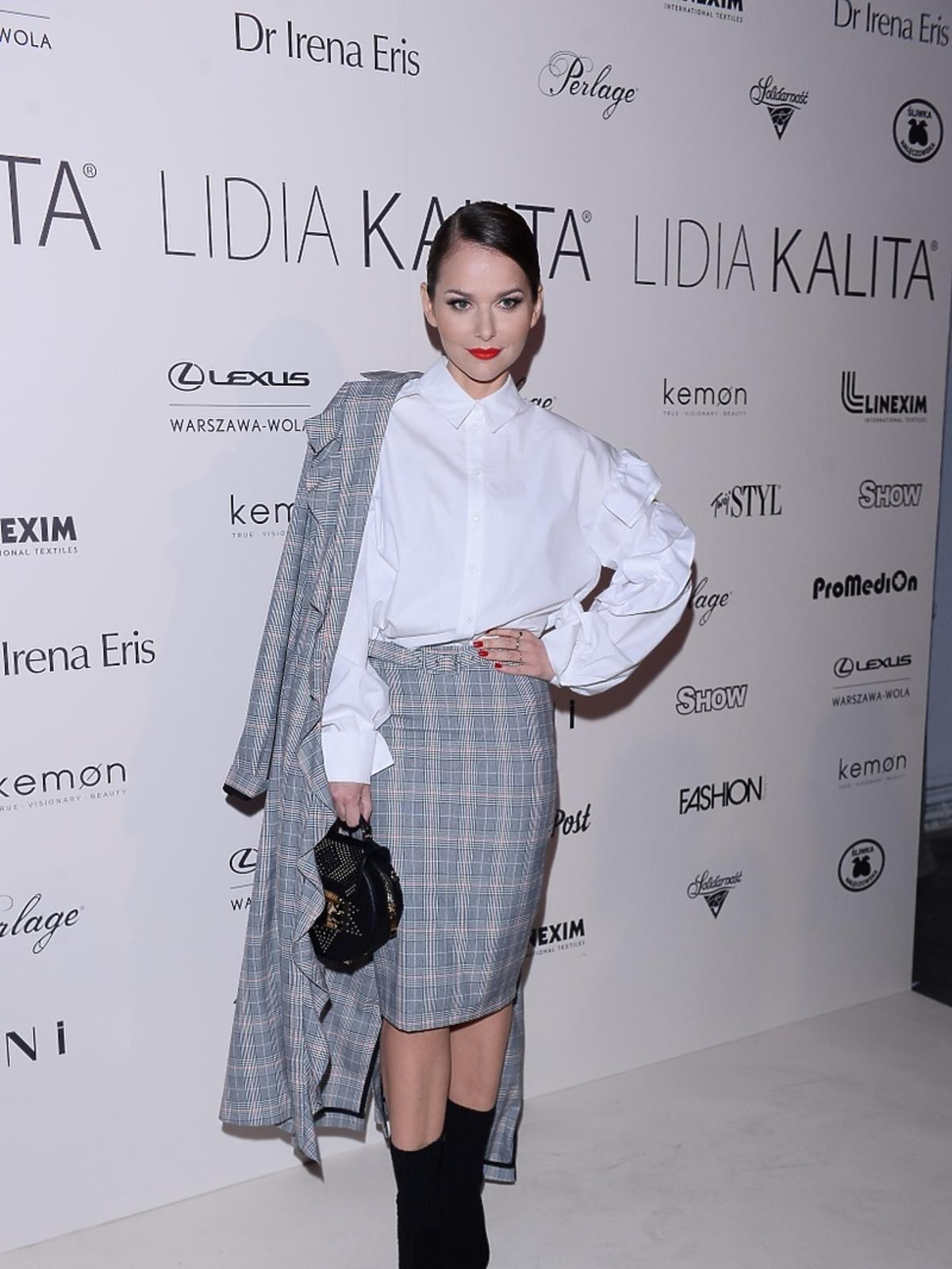 Paulina Sykut na pokazie kolekcji Lidii Kality