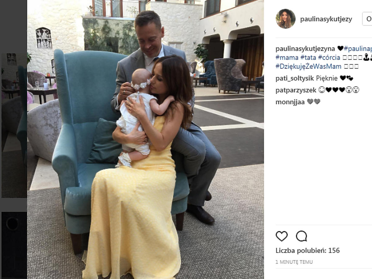 Paulina Sykut ochrzciła córkę?
