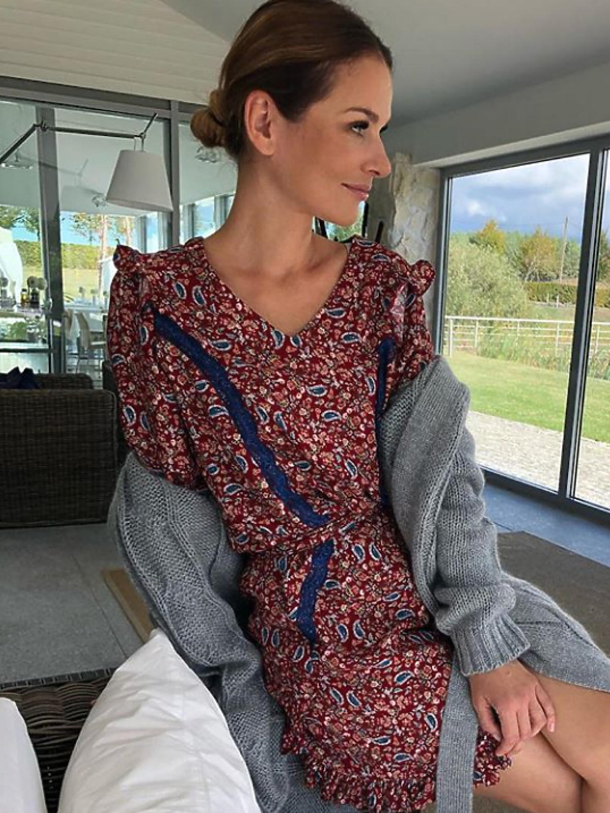 Paulina Sykut w czerwone sukience w kwiaty!