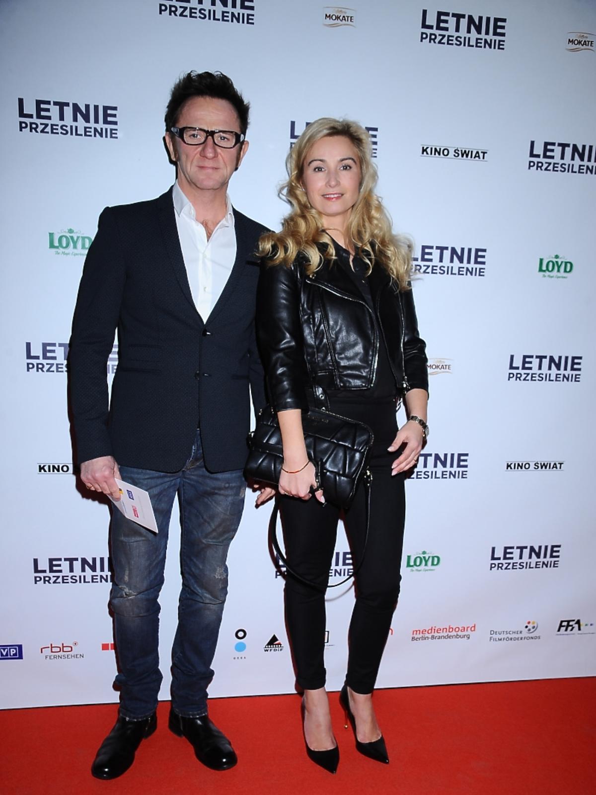 Paweł Wilczak i Joanna Brodzik na premierze filmu