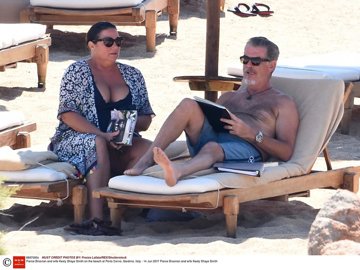 Pierce Brosnan z żoną na wakacjach we Włoszech