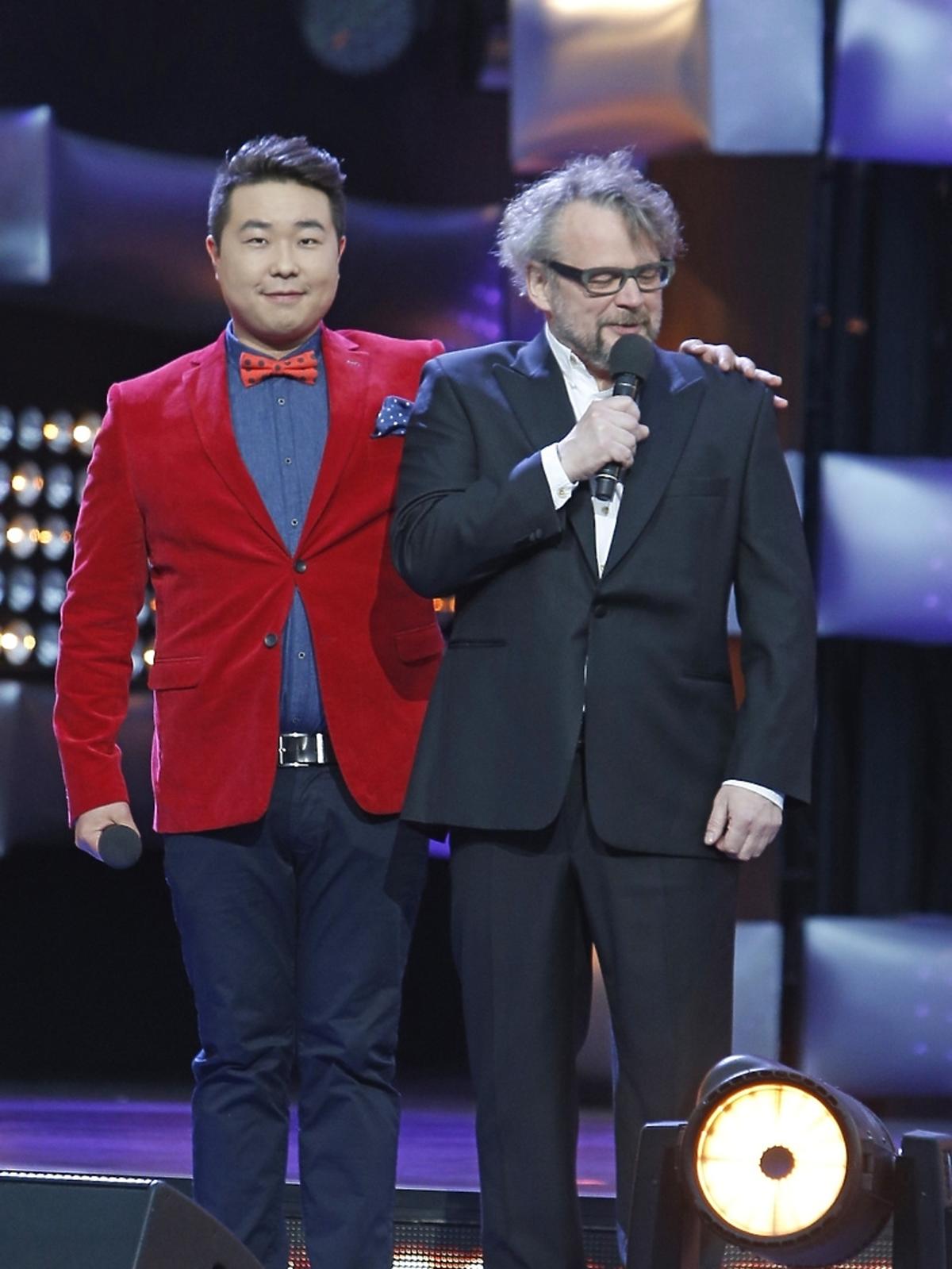 Piotr Bałtroczyk i Bilguun Ariunbaatar na Kabaretonie Top Trendy 2014
