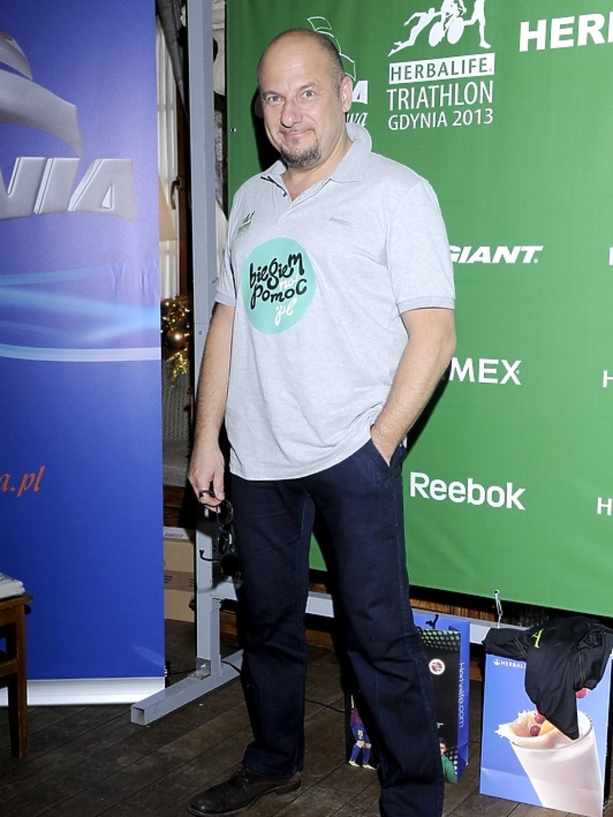 Piotr Gąsowski na konferencji Herbalife Triathlon 2013