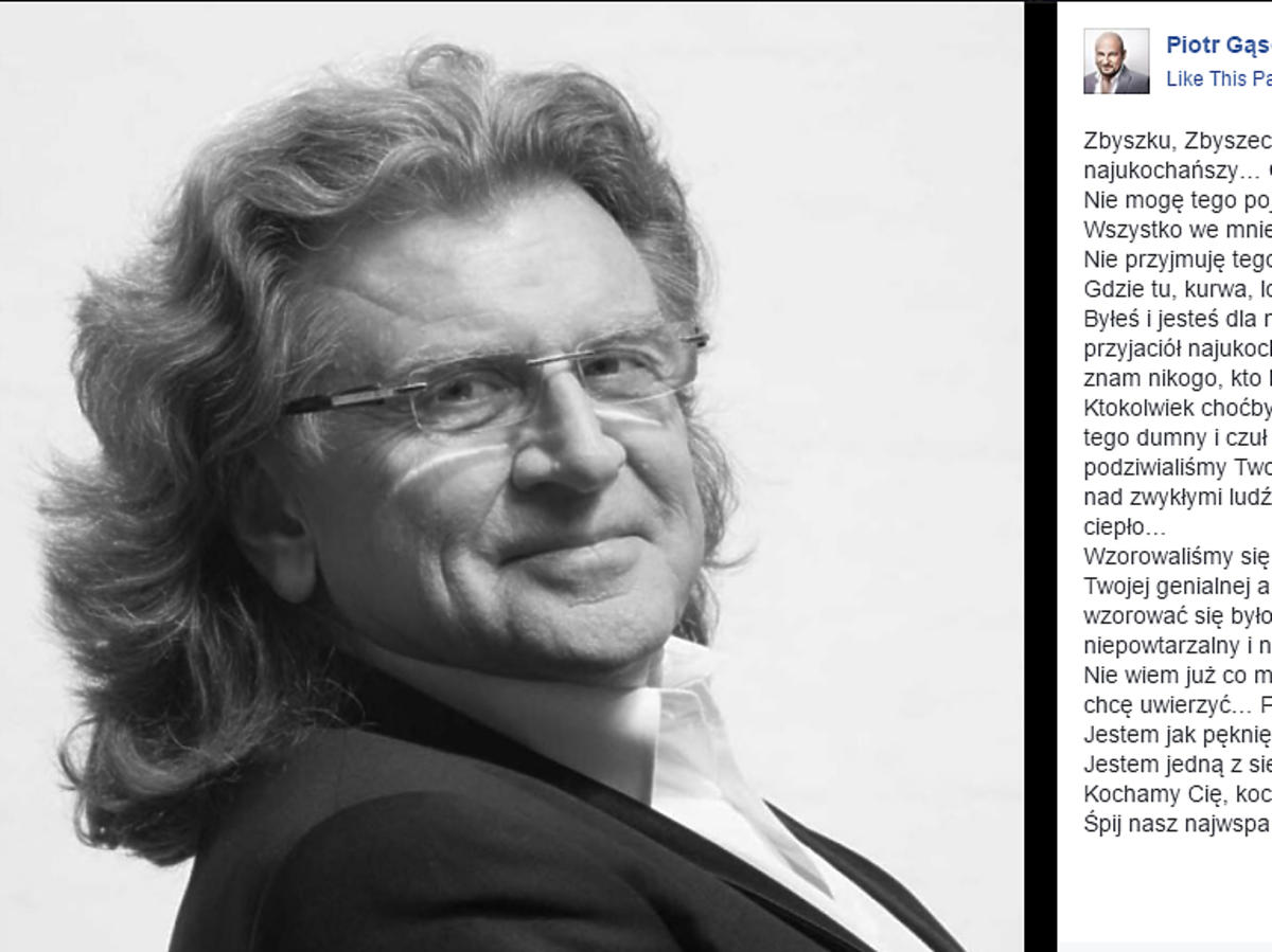 Piotr Gąsowski żegna Zbigniewa Wodeckiego