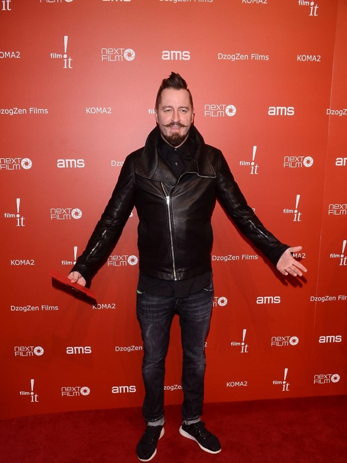 Piotr Kędzierski na premierze