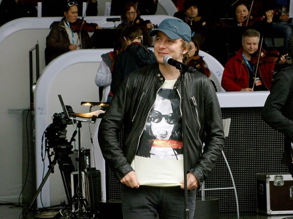 Piotr Kupicha podczas prób do Festiwalu Polskiej Piosenki w Opolu 2013