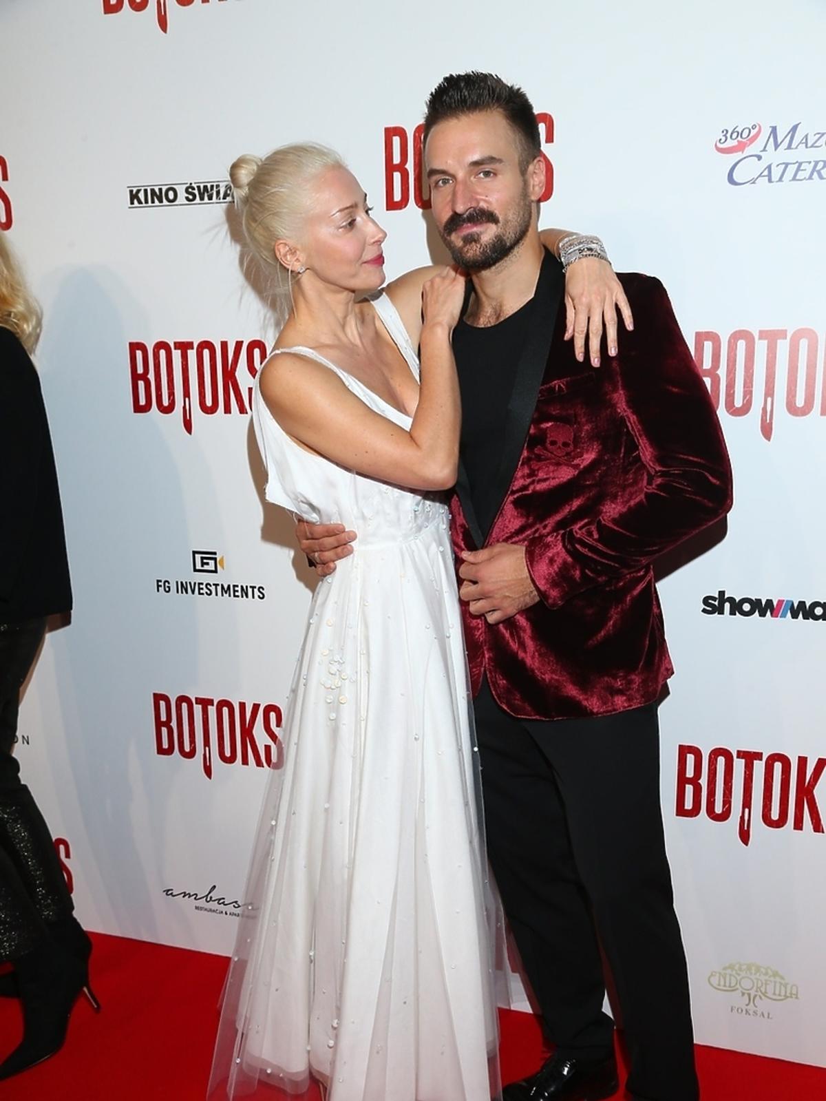 Piotr Stramowski i Kasia Warnke na premierze filmu Botoks