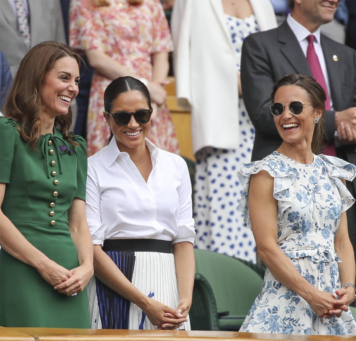 Pippa Middleton z Meghan Markle i księżną Kate na Wimbledonie