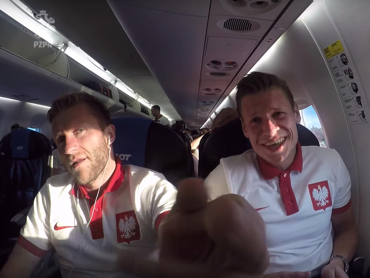 Piszczek i Błaszczykowski w samolocie na Euro 2016