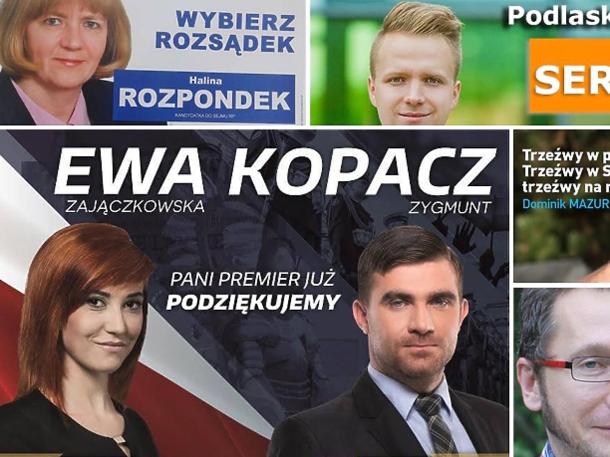 plakaty i ulotki wyborcze