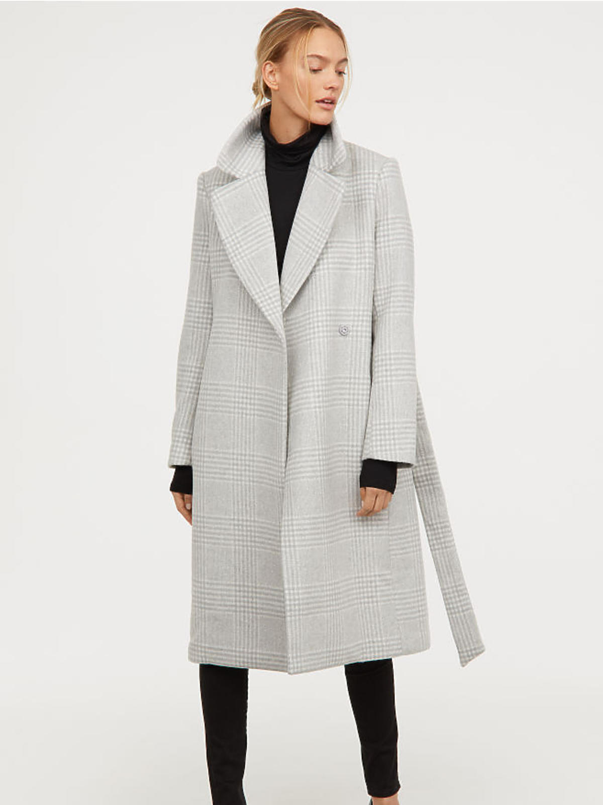 Płaszcz w kratkę H&M cena 399 zł
