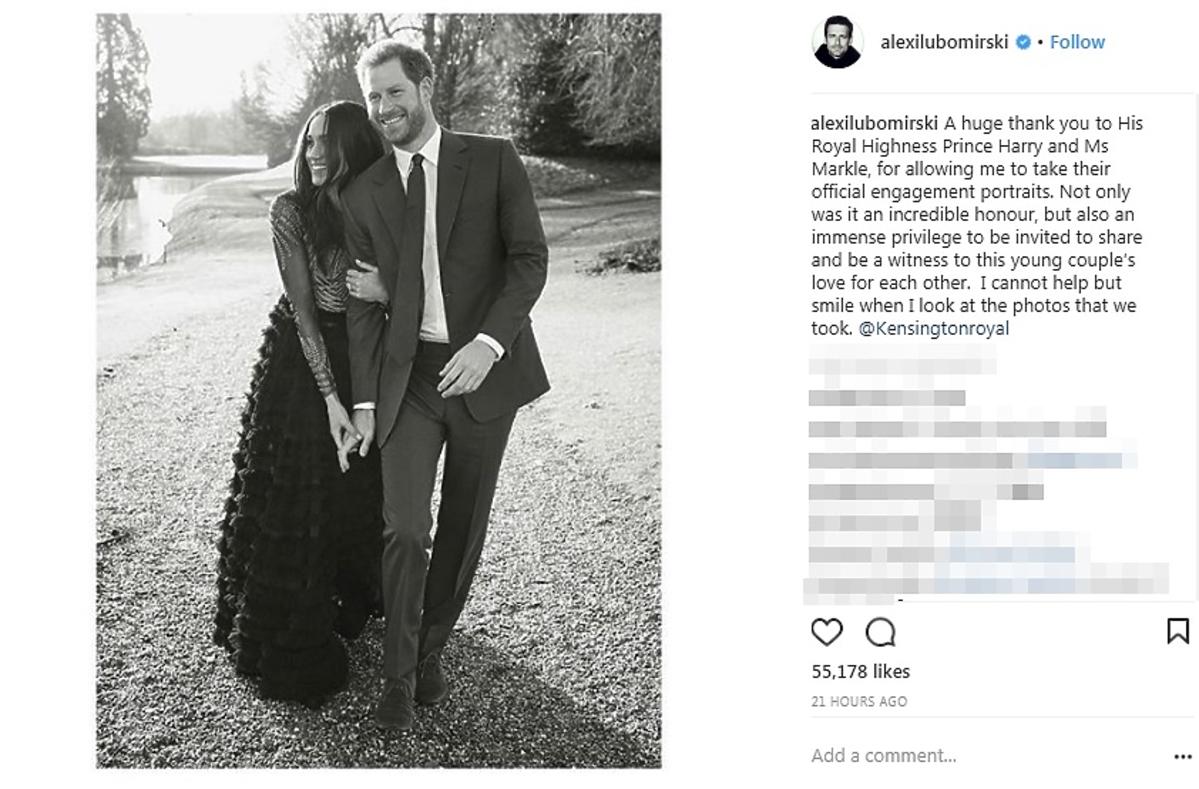 Portret zaręczynowy księcia Harry'ego i Meghan Markle