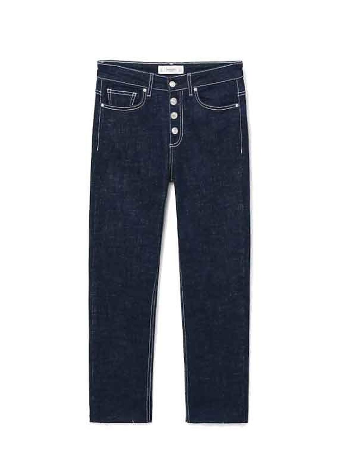 Proste jeansy z kontrastującymi szwami, 149,99 zł (40% obniżki)