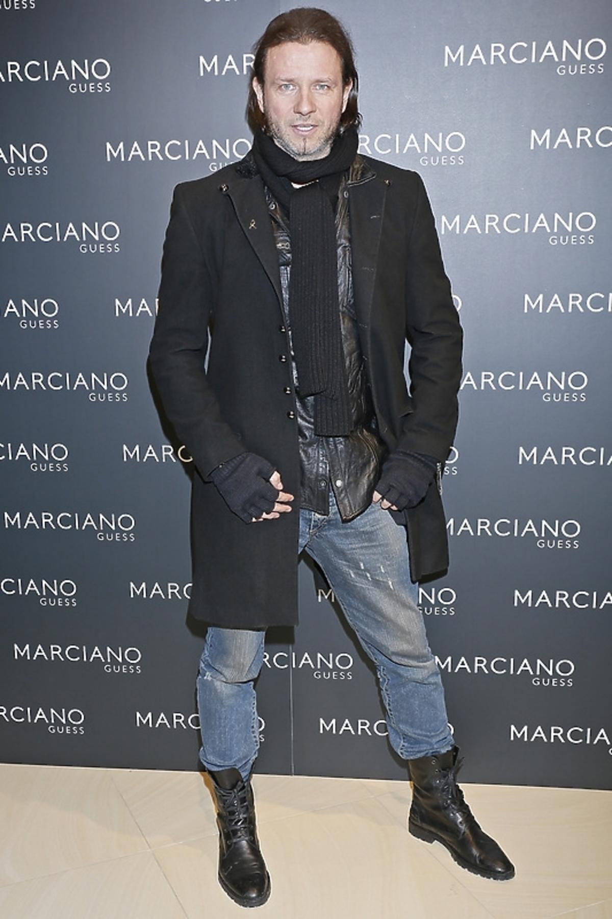 Radek Majdan na otwarciu sklepu Guess by Marciano