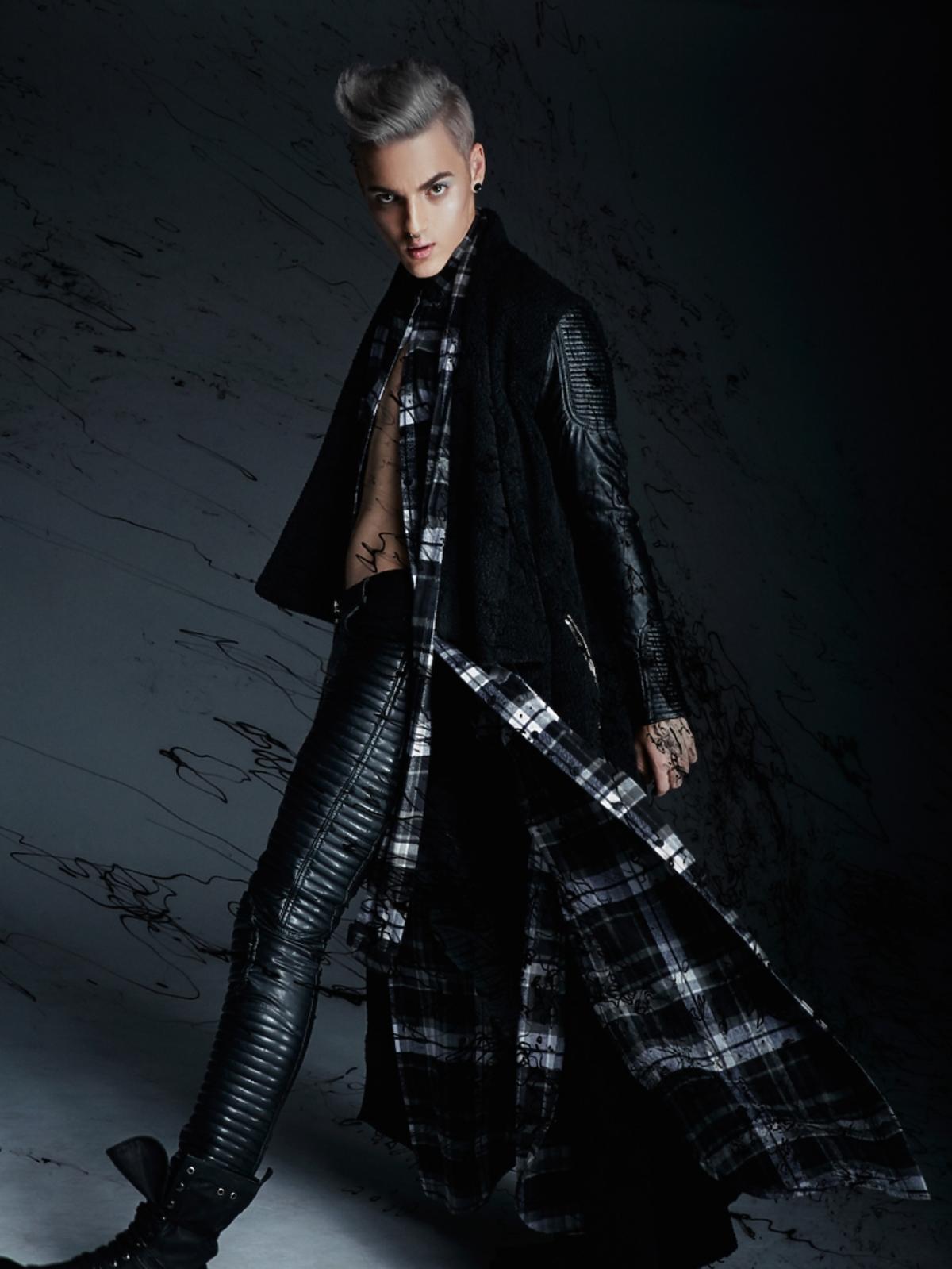 Radek Pestka z Top Model w sesji zdjęciowej