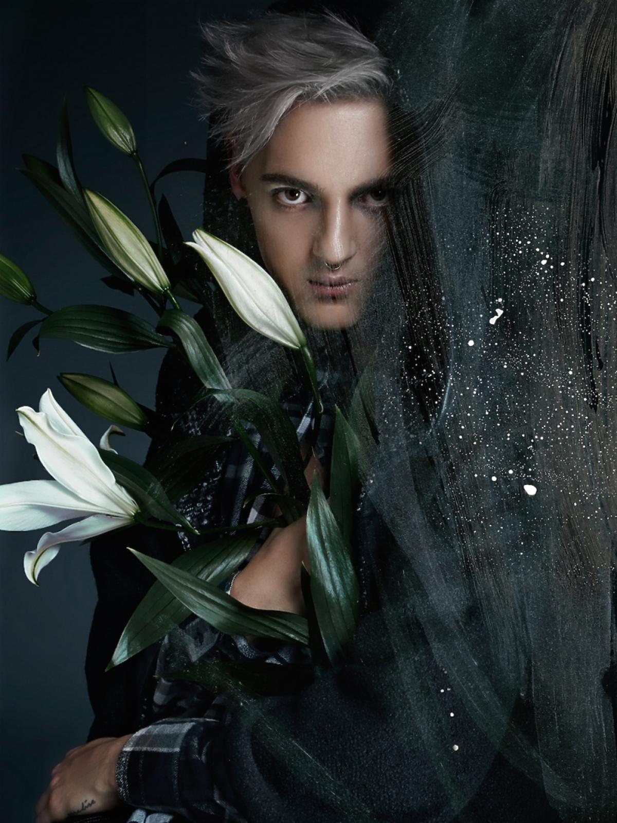 Radek Pestka z Top Model w sesji zdjęciowej