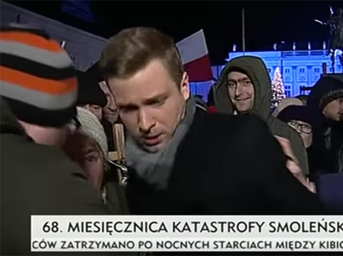 Radomir Wit zaatakowany pod Pałacem Prezydenckim