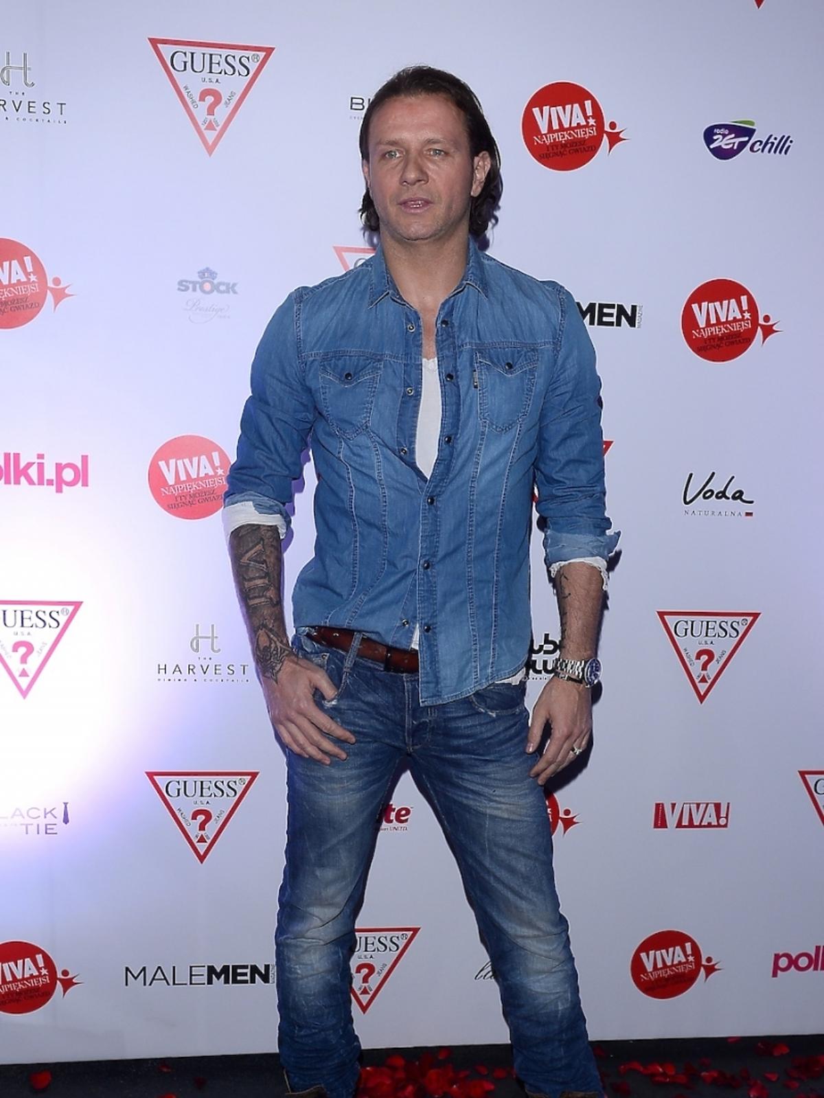 Radosław Majdan na Guess Denim Party