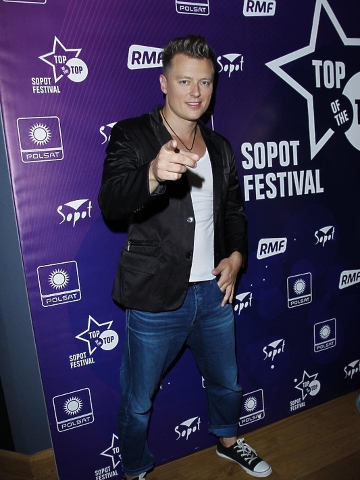 Rafał Brzozowski na festiwalu Top of the Top 2013 w Sopocie