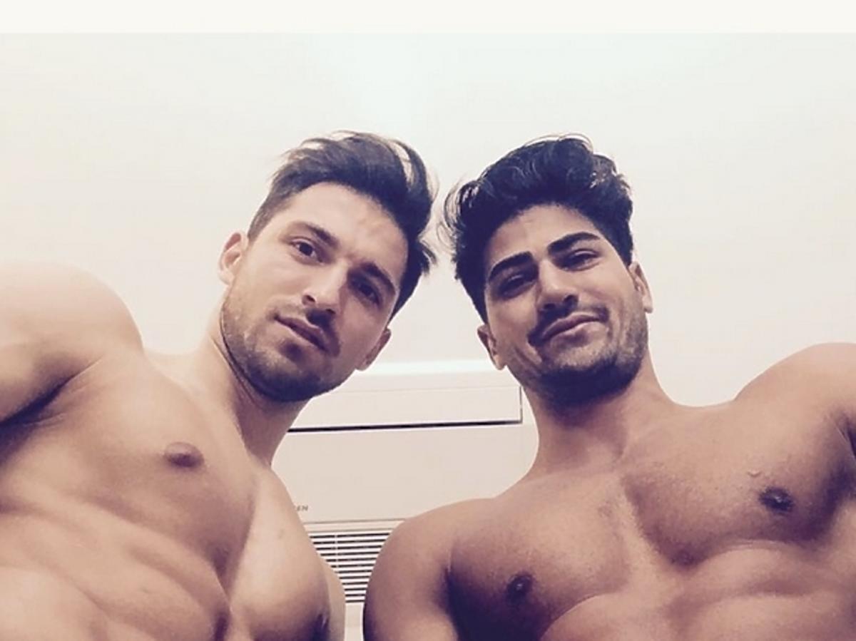 Rafał Maślak i Mister Libanu bez koszulek