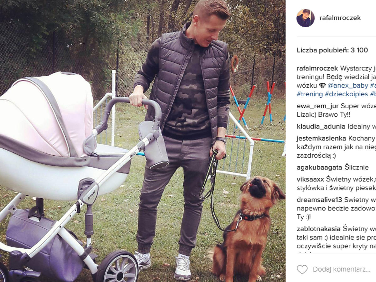 Rafał Mroczek kupił wózek dla córki