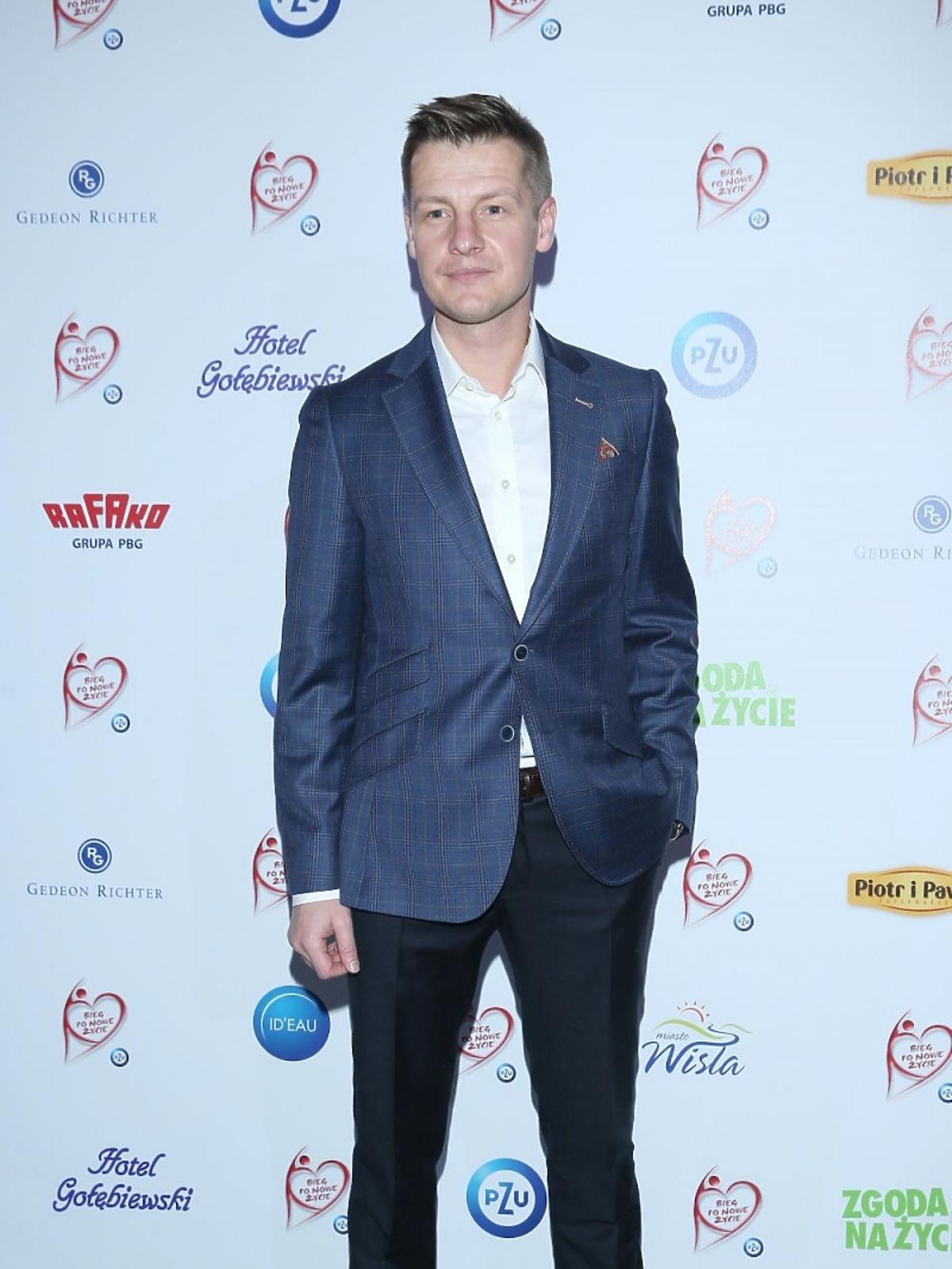 Rafał Mroczek na gali Polskiej Transplantacji Drugie Życie