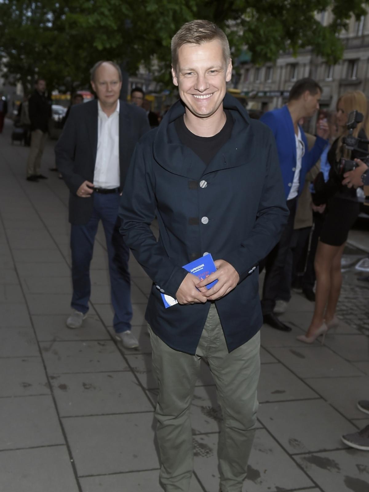 Rafał Mroczek na premierze filmu