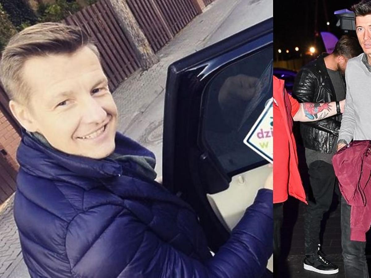 Rafał Mroczek na spotkaniu z Robertem Lewandowskim
