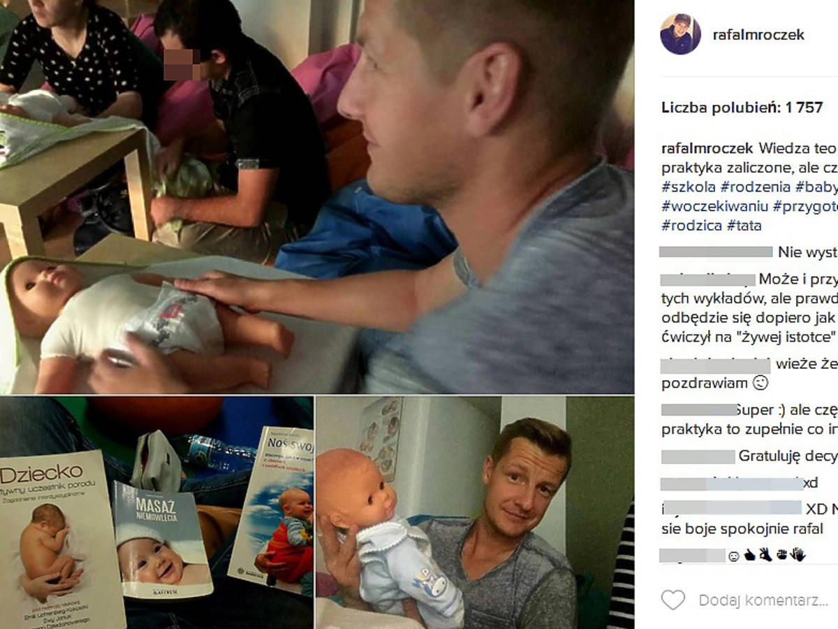 Rafał Mroczek przygotowuje się do narodzin dziecka