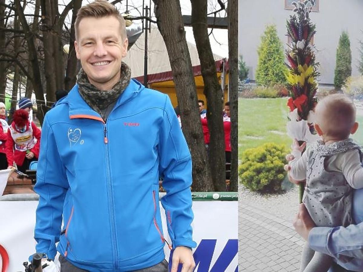 Rafał Mroczek w niebieskiej kurtce