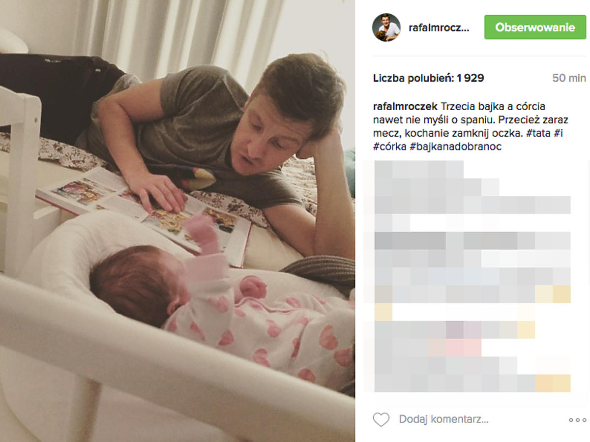 Rafał Mroczek z córką