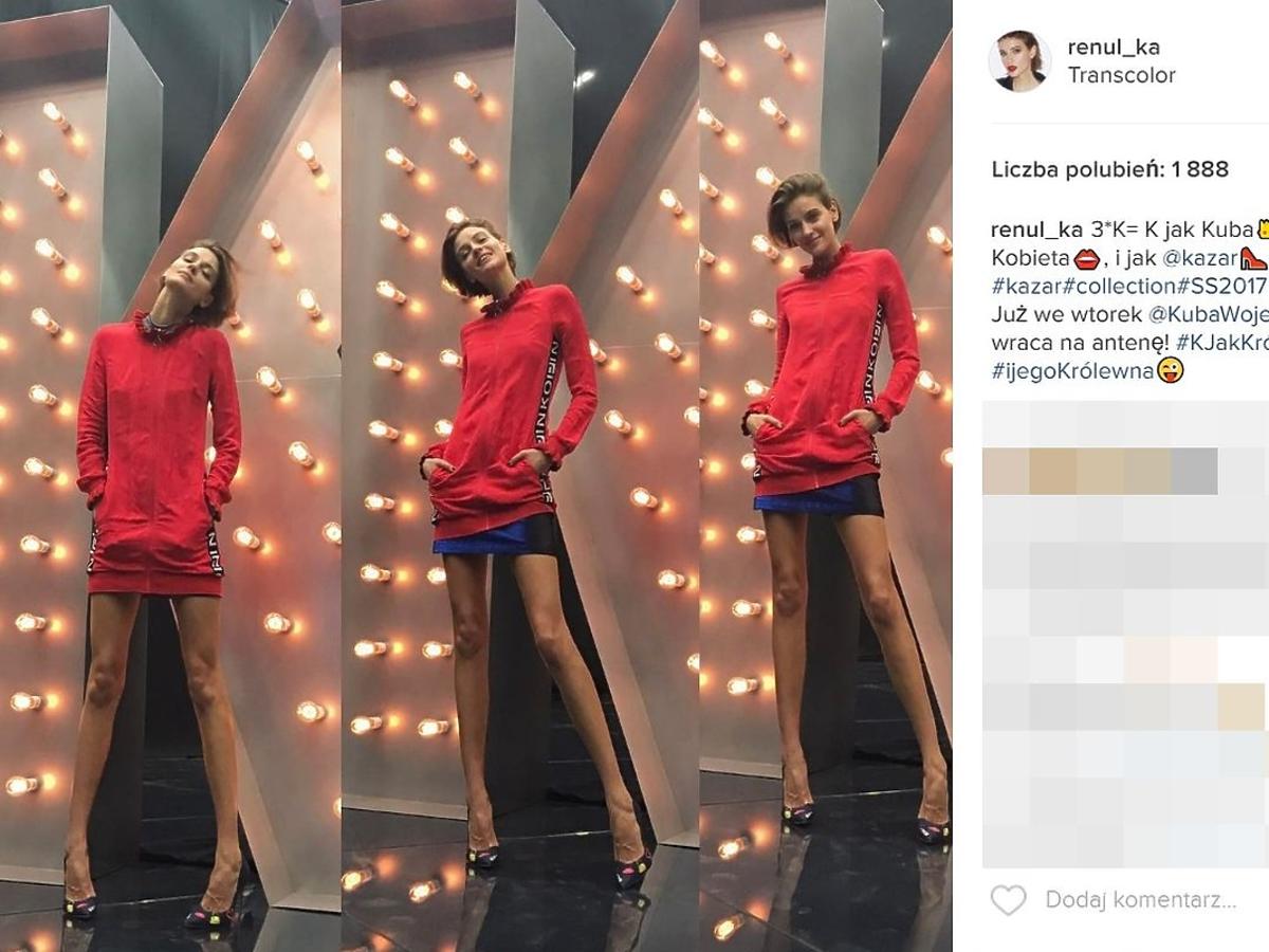 Renata Kaczoruk na planie programu Kuby Wojewódzkiego