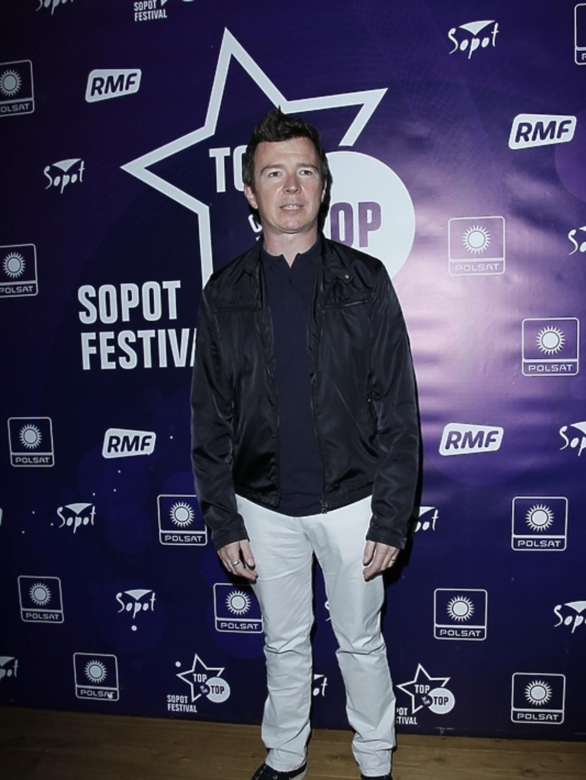 Rick Astley podczas konferencji Sopot Top of the Top Festival 2013