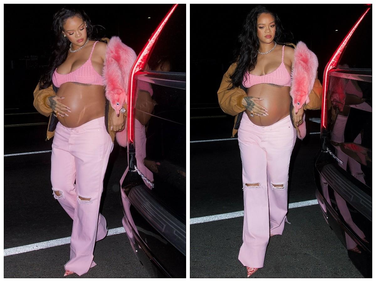 Rihanna eksponuje ciążowy brzuch w Hollywood
