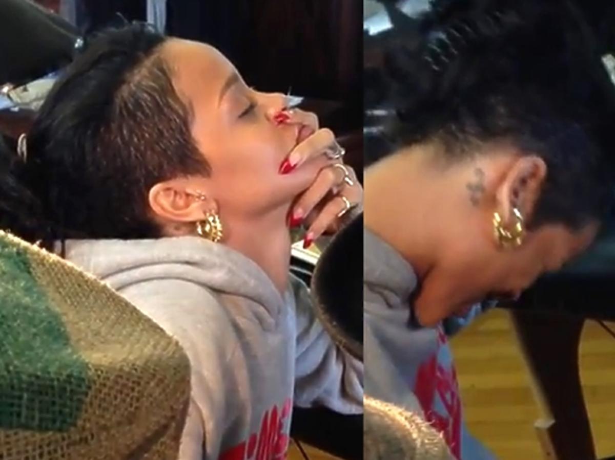 Rihanna tatuaż na dłoni