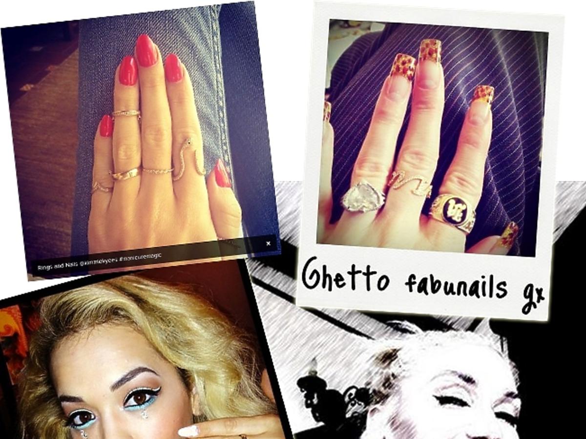 Rita Ora - manicure wiosna 2013