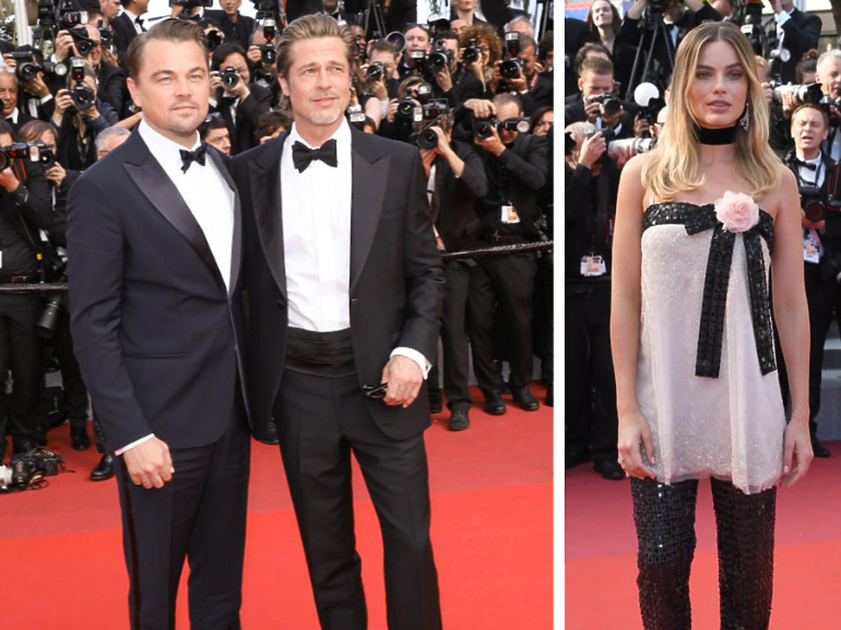 Robbie Margot Leonardo DiCaprio Brad Pitt