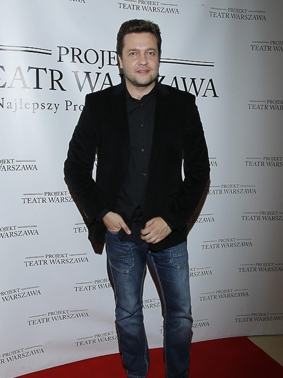 Robert Kudelski na premierze spektaklu 