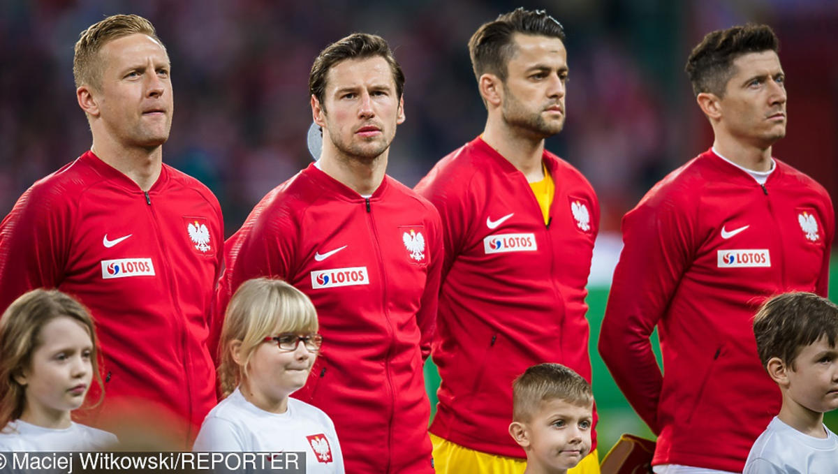 Robert Lewandowski, Grzegorz Krychowiak, Kamil Glik przed meczem