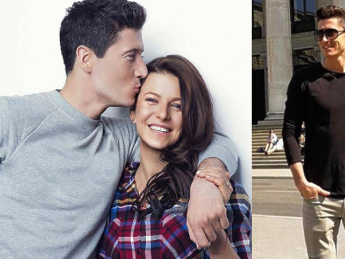 Robert Lewandowski i Anna Lewandowska całują się na Instgaramie