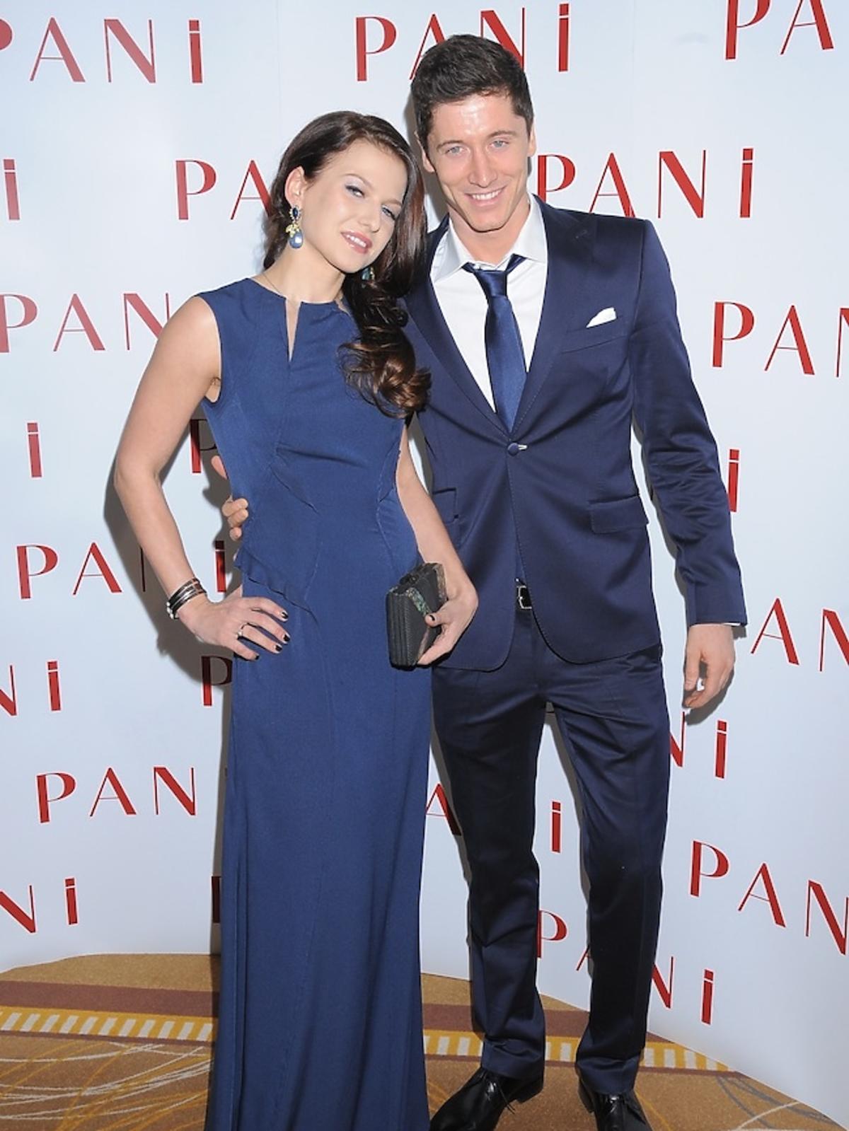 Robert Lewandowski i Anna Stachurska na rozdaniu nagród Srebrne Jabłka Pani 2012